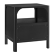 Comfort Pointe Wallis 1-drawer Wood Nightstand in Black Finish