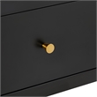 Comfort Pointe Wallis 1-drawer Wood Nightstand in Black Finish