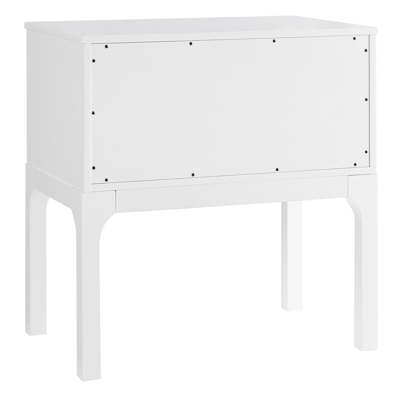 Comfort Pointe Arezzo 2-drawer Modern Wood Nightstand in White
