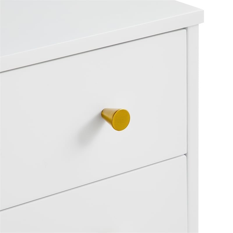Comfort Pointe Arezzo 2-drawer Modern Wood Nightstand in White