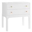 Comfort Pointe Arezzo 2-drawer Modern Wood Nightstand in White