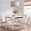 Comfort Pointe Annadale White Wood Square Dining or Mahjong Game Table