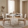 Comfort Pointe Annadale White Wood Square Dining or Mahjong Game Table