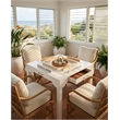 Comfort Pointe Annadale White Wood Square Dining or Mahjong Game Table