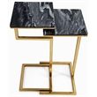 Charlbury 2-Piece Square Nesting C-Table Set with Black Marble Tops