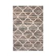 Abacasa Granada Trellis Blue-Brown-Tan 5x8 Area Rug