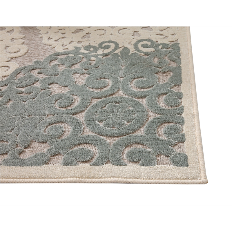 Abacasa Napa Dante Gray-Tan-Ivory 5x8 Area Rug
