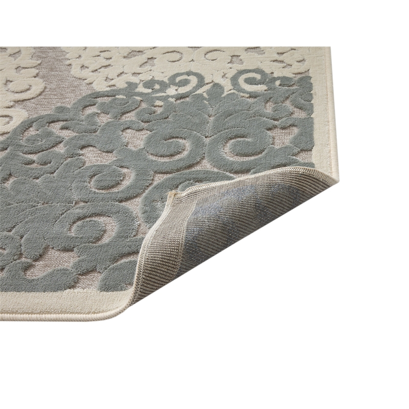 Abacasa Napa Dante Gray-Tan-Ivory 5x8 Area Rug