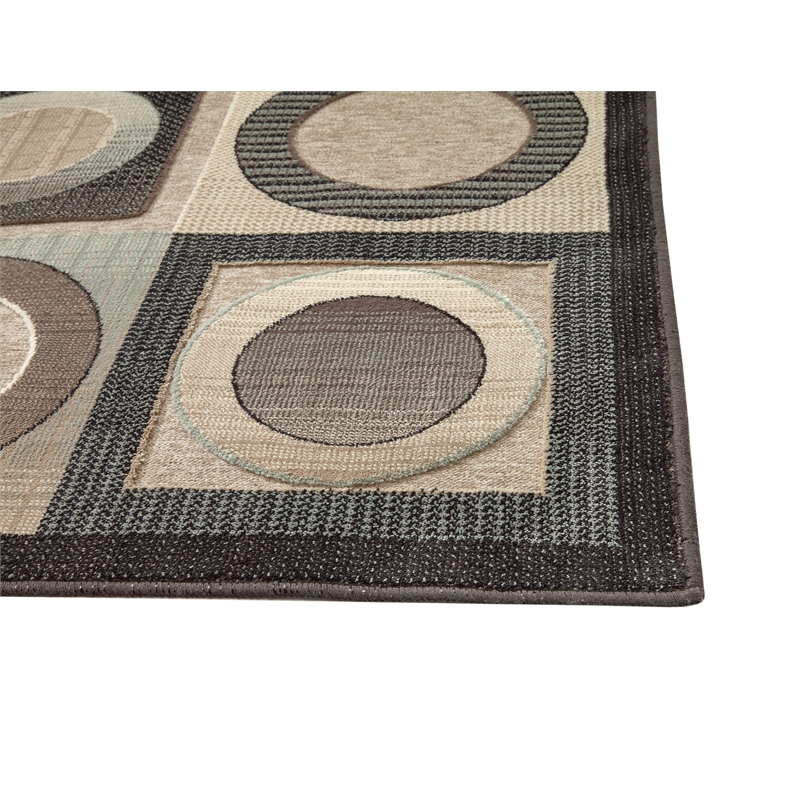 Abacasa Napa Seymour Tan-Grey-Brown 5x8 Area Rug