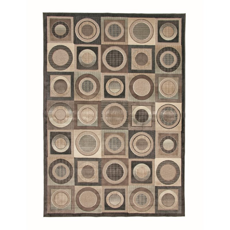 Abacasa Napa Seymour Tan-Grey-Brown 5x8 Area Rug