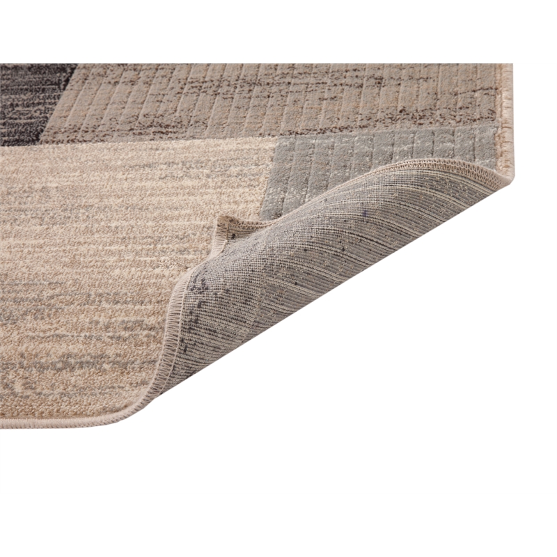 Abacasa Sonoma Kelso Charcoal-Ivory-Gray 5x8 Area Rug