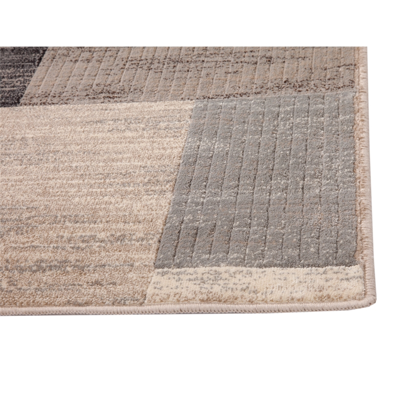 Abacasa Sonoma Kelso Charcoal-Ivory-Gray 5x8 Area Rug