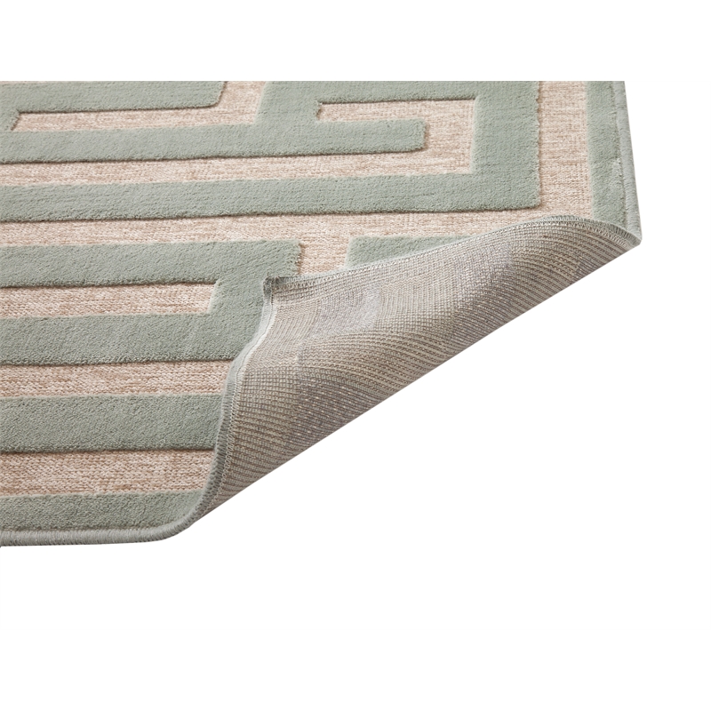Abacasa Napa Maze Lt. Blue-Grey 8x11 Area Rug