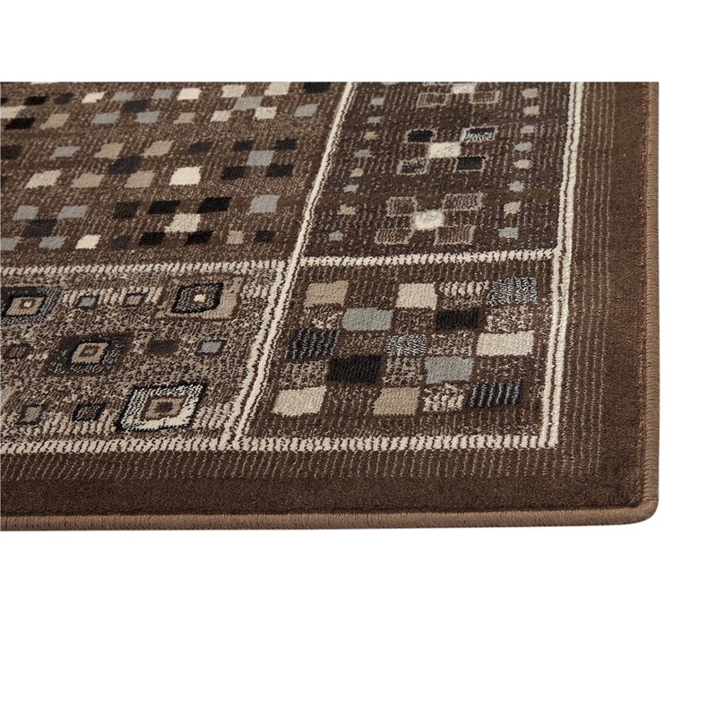 Abacasa Sonoma Drexel Chocolate-Ivory-Gray 8x11 Area Rug