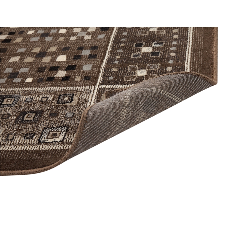Abacasa Sonoma Drexel Chocolate-Ivory-Gray 8x11 Area Rug