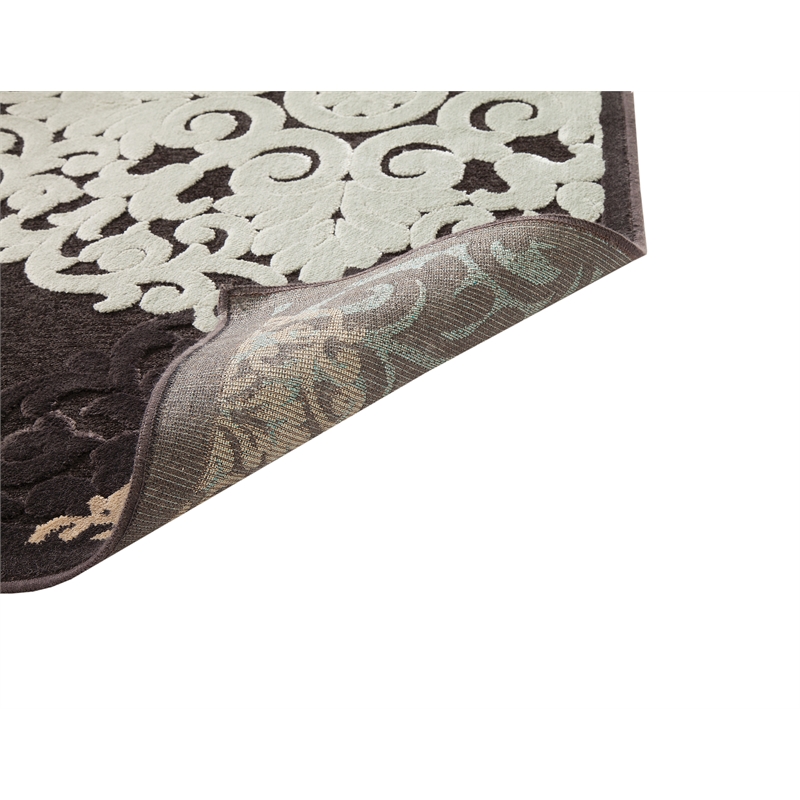 Abacasa Napa Dante Charcoal-Ivory-Lt. Blue 5x8 Area Rug