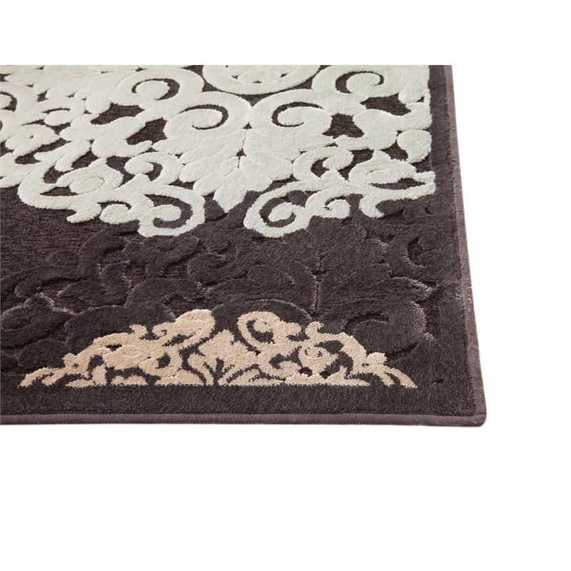 Abacasa Napa Dante Charcoal-Ivory-Lt. Blue 5x8 Area Rug