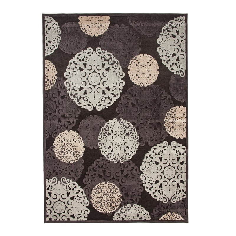 Abacasa Napa Dante Charcoal-Ivory-Lt. Blue 5x8 Area Rug