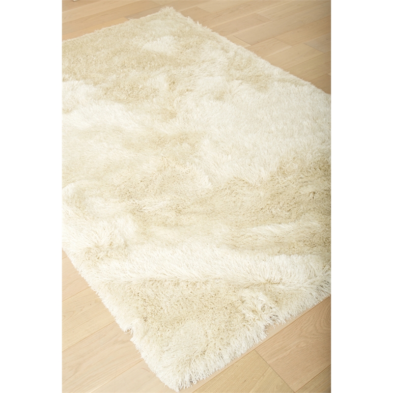 Abacasa Luxe Shag Ivory 8x10 Area Rug