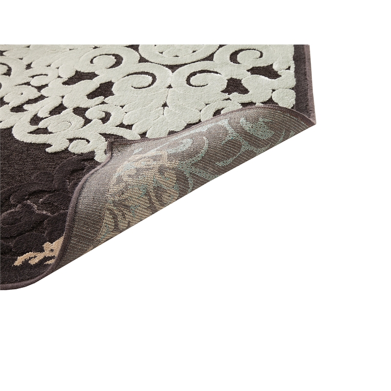 Abacasa Napa Dante Charcoal-Ivory-Lt. Blue 8x11 Area Rug