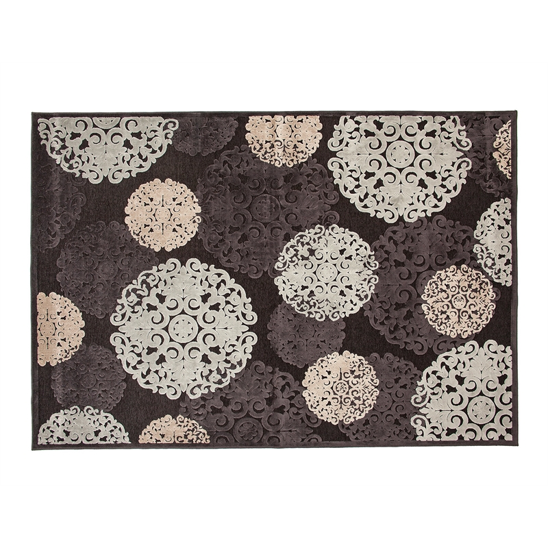 Abacasa Napa Dante Charcoal-Ivory-Lt. Blue 8x11 Area Rug