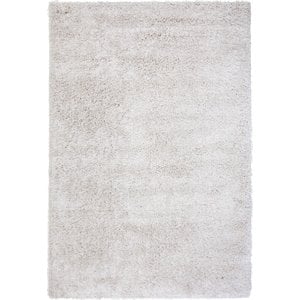 Abacasa Comfort Shag White 5x8 Area Rug