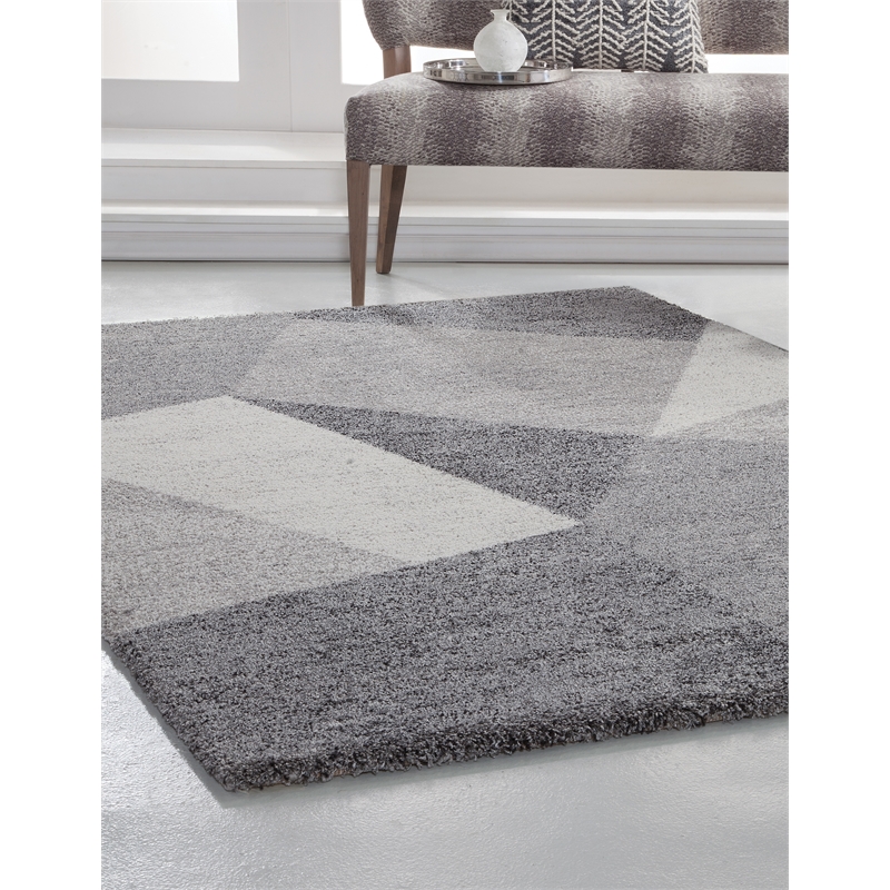 Abacasa Granada Elisa Charcoal-Gray-Ivory 5x8 Area Rug