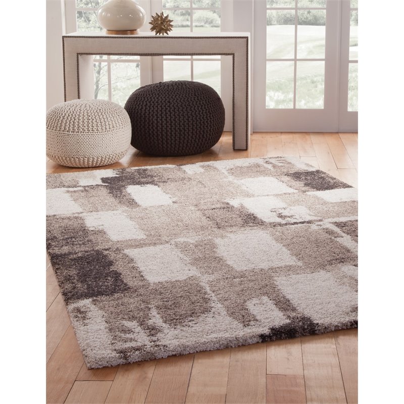 Abacasa Granada Devon Chocolate-Ivory-Tan 8x10 Area Rug
