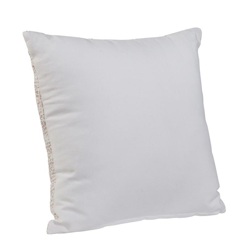 Abacasa Blake Lyra White/Gold Throw Pillow