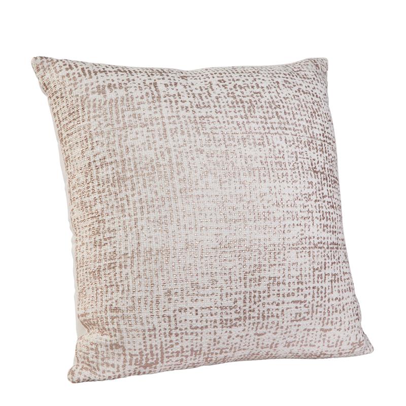 Abacasa Blake Lyra White/Gold Throw Pillow