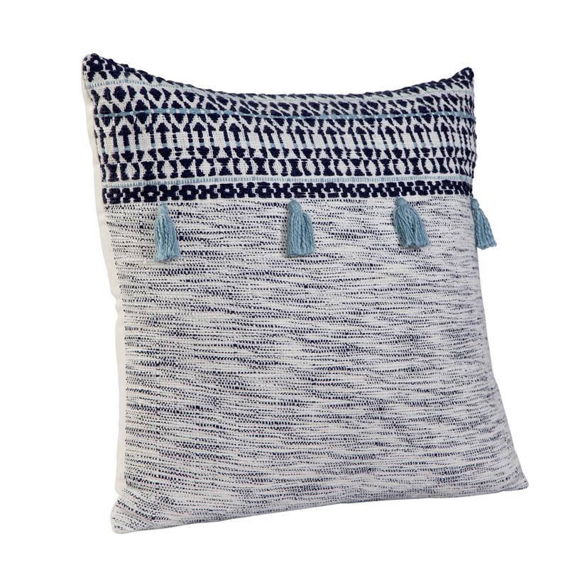 Abacasa Blake Orion Navy/White Throw Pillow