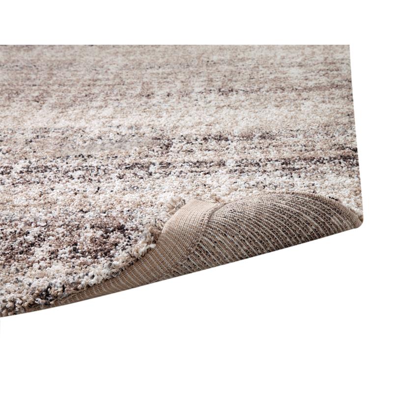 Granada Zayn Olefin Shag Beige/ Brown/ Ivory Area Rug