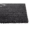 Granada Asher Olefin Shag Black/ Ivory Argyle Area Rug
