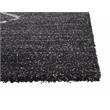 Granada Asher Olefin Shag Black/ Ivory Argyle Area Rug