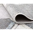 Napa Elio High/ Low Chenille and Viscose Gray/ Blue/ Multi Geometric Area Rug