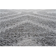 Granada Galen Gray and Ivory Olefin Shag Area Rug