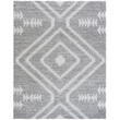 Granada Galen Gray and Ivory Olefin Shag Area Rug