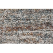 Granada Ezra Ivory Blue Orange and Rust Olefin Shag Area Rug