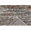 Granada Ezra Ivory Blue Orange and Rust Olefin Shag Area Rug