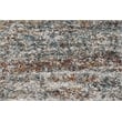 Granada Ezra Ivory Blue Orange and Rust Olefin Shag Area Rug