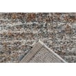 Granada Ezra Ivory Blue Orange and Rust Olefin Shag Area Rug
