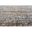 Granada Ezra Ivory Blue Orange and Rust Olefin Shag Area Rug