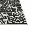 Napa Mercana Ivory and Black Chenille High-Low Area Rug