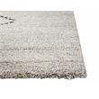 Granada Jewels Ivory Grey and Charcoal Olefin Shag Area Rug