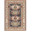 Sonoma Gypsy Rust Black Ivory Aqua Viscose Area Rug
