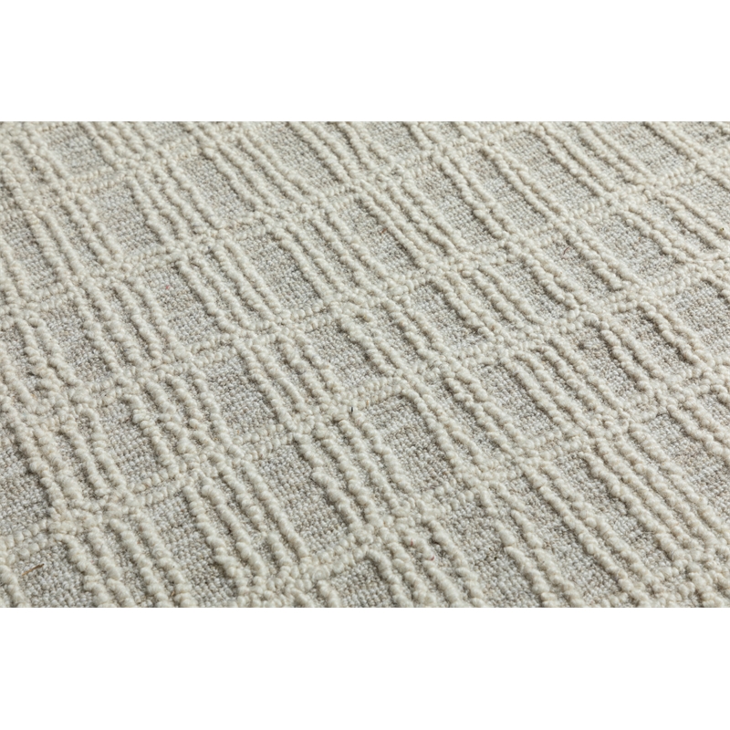 Abbey Latriss Ivory and Natural Wool Handwoven Area Rug