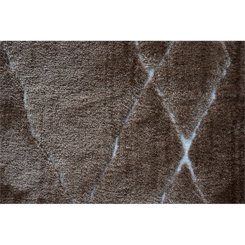Nube Messina Brown Copper Rust and Ivory Recycled Polyester Area Rug