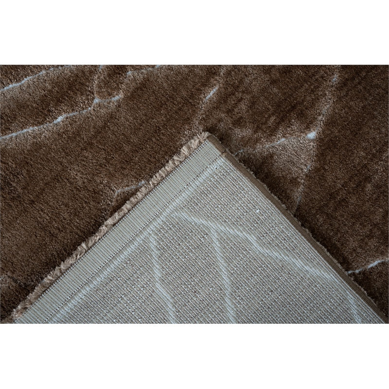 Nube Messina Brown Copper Rust and Ivory Recycled Polyester Area Rug