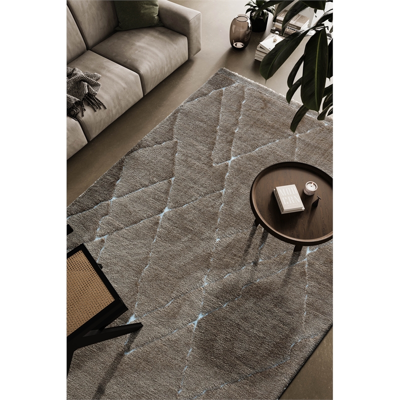 Nube Messina Brown Copper Rust and Ivory Recycled Polyester Area Rug