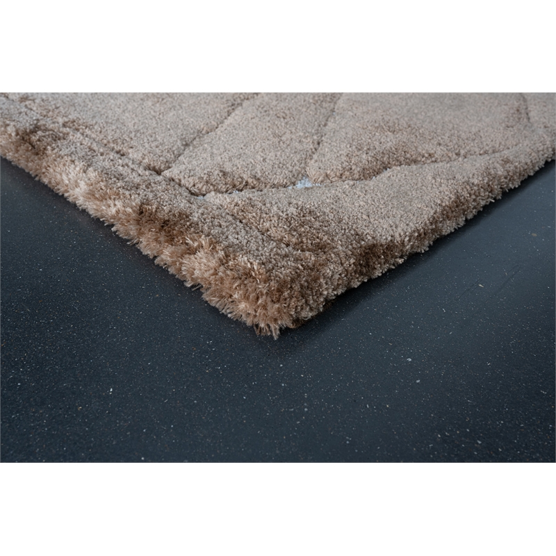 Nube Messina Brown Copper Rust and Ivory Recycled Polyester Area Rug